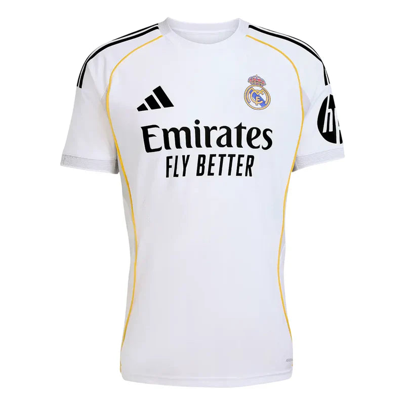 Camisa Real Madrid I 25/26 Torcedor Adidas Masculina - Branca