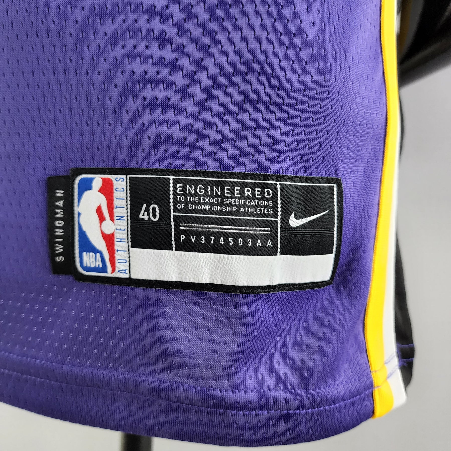 Camisa NBA Lakers #95 Toscano Roxa 75° Aniversário - 23/24