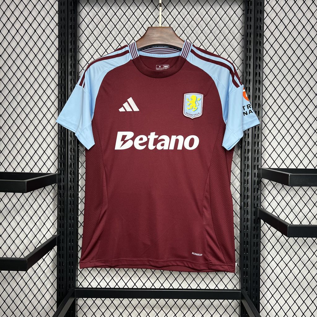 Camisa Aston Villa Villa Home 24/25 Castore Torcedor Masculina