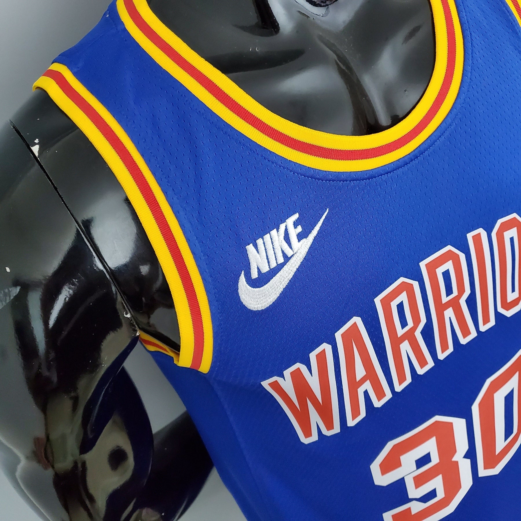 Camisa NBA Golden State Warriors #30 Curry - Retro Blue