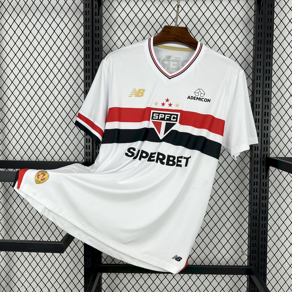 Camisa São Paulo Home 25/26 - Torcedor Masculina - Lançamento