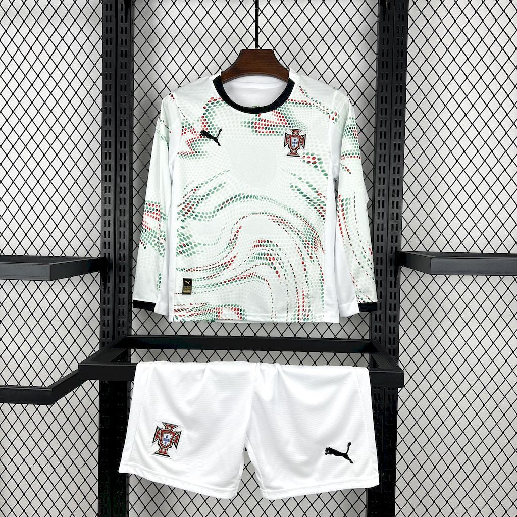Kit Infantil Portugal Away 25/26 - Manga longa