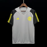 Camisa Flamengo Treino Cinza Adidas 24/25 - Versão Torcedor