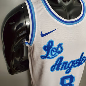 Camisa NBA Lakers #8 Bryant Retro Night White - 23/24