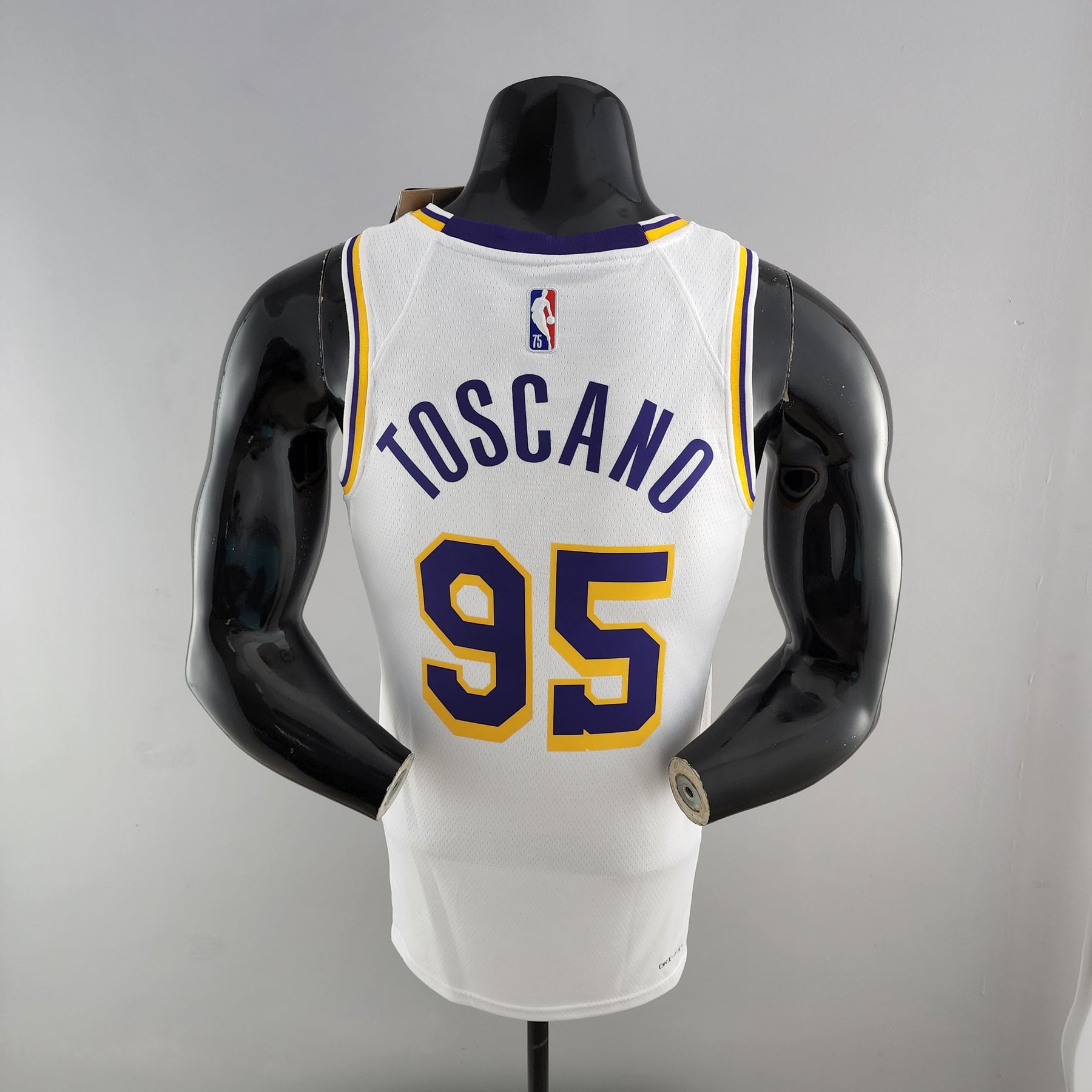 Camisa NBA Lakers #95 Toscano Branca 75° Aniversário  - 23/24