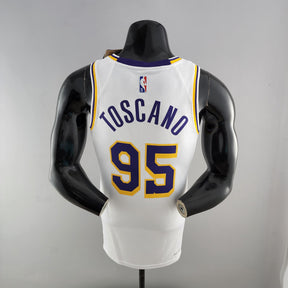 Camisa NBA Lakers #95 Toscano Branca 75° Aniversário  - 23/24