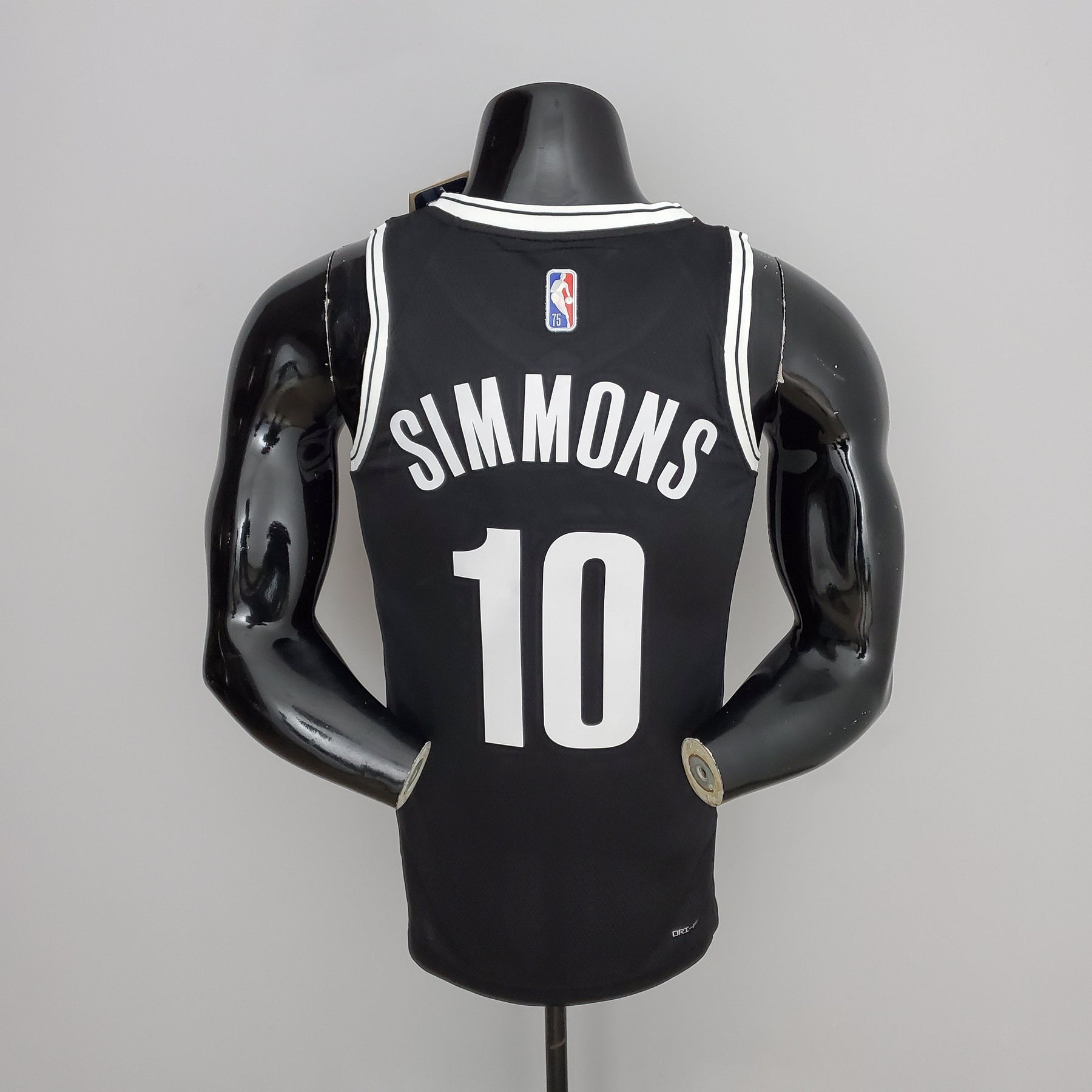 Camisa NBA Brooklyn Nets #10 Simmons - 75º Aniversário Black