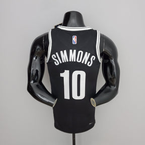 Camisa NBA Brooklyn Nets #10 Simmons - 75º Aniversário Black