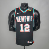 Camisa NBA Memphis Grizzlies #12 Morant - Retro Black