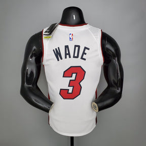 Camisa NBA Miami Heat #3 Wade - 75° Aniversário White