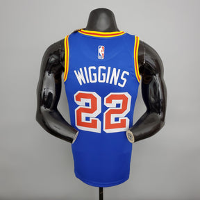 Camisa NBA Golden State Warriors #22 Wiggins - Retro Blue