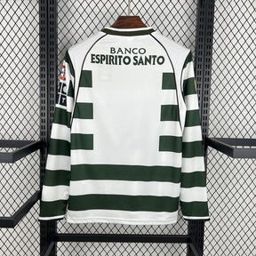 Camisa Sporting Titular 01/02 - Versão Retro Manga Comprida