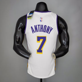 Camisa NBA Lakers #7 Anthony V-Neck White - 23/24