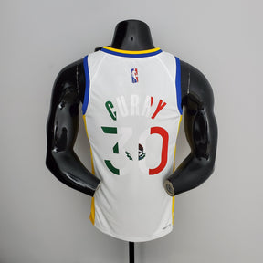 Camisa NBA Golden State Warriors #30 Curry - Mexico White