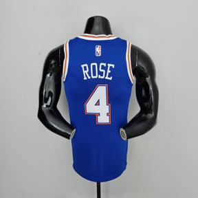 Camisa NBA NY Knicks #4 Rose - 75° Aniversário Limited Blue