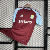 Camisa Aston Villa Villa Home 24/25 Castore Torcedor Masculina