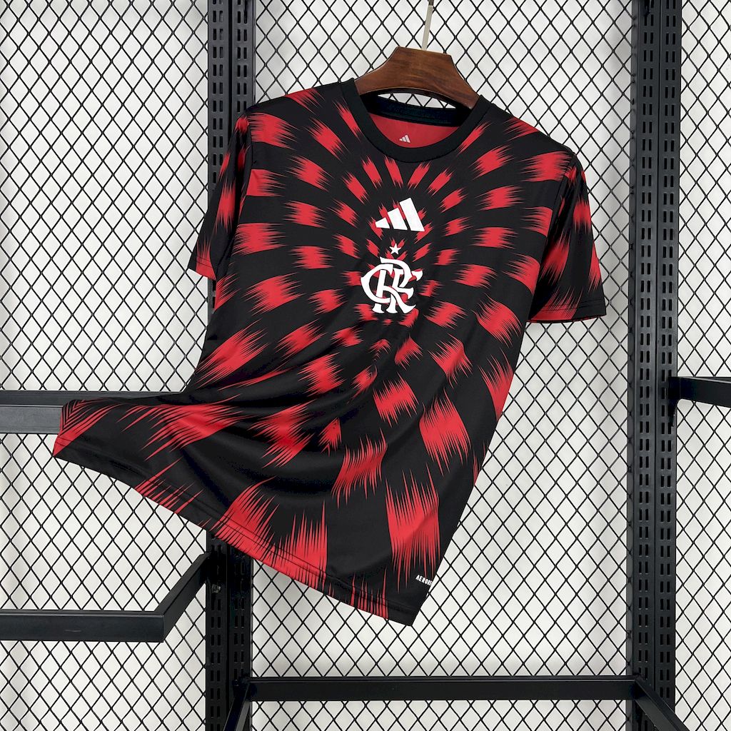 Camisa Flamengo Pré-Jogo 25/26 - Adidas Torcedor Masculina - Lançamento
