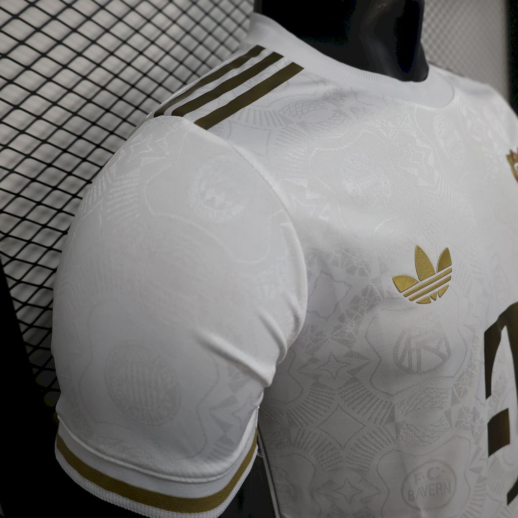 Camisa Bayern De Munique 125 Anos-Branca 24/25 - Versão Jogador