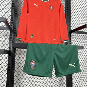 Kit Infantil Portugal Home 25/26 - Manga longa